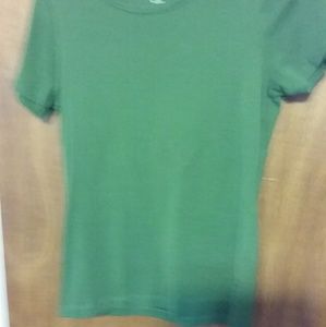 Short sleeve  top dark green